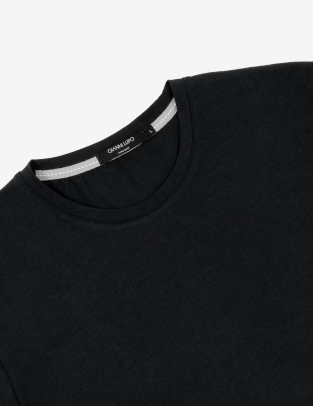 GIANNI CAMISETA NEGRA BASICA