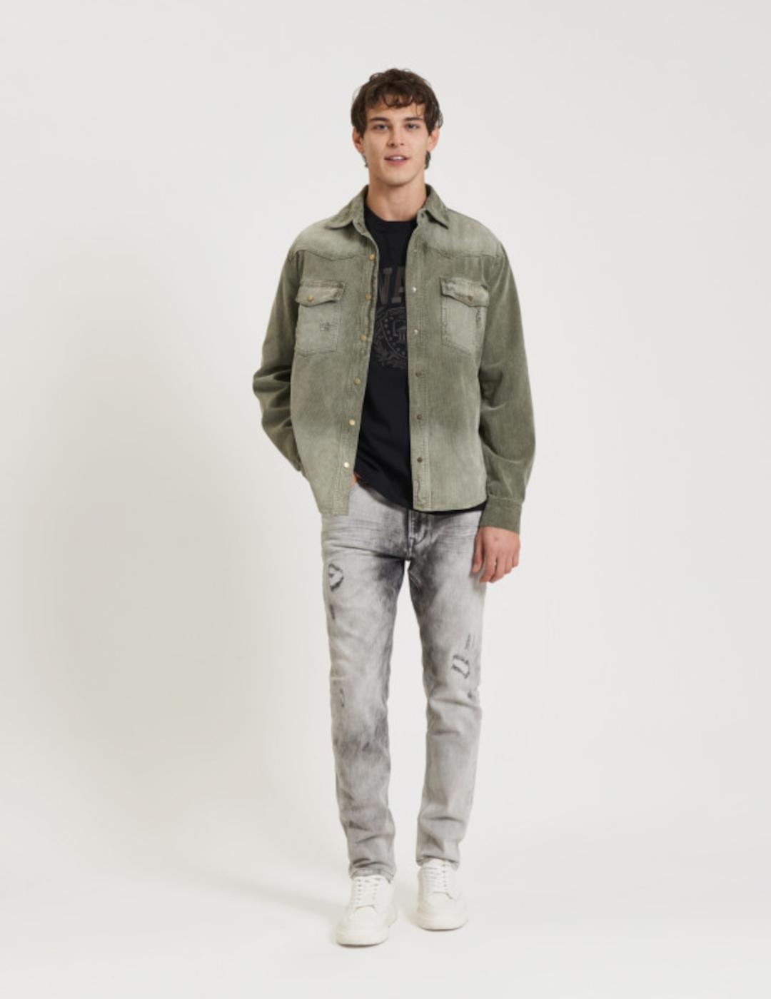 GIANNI SOBRECAMISA VERDE PANA