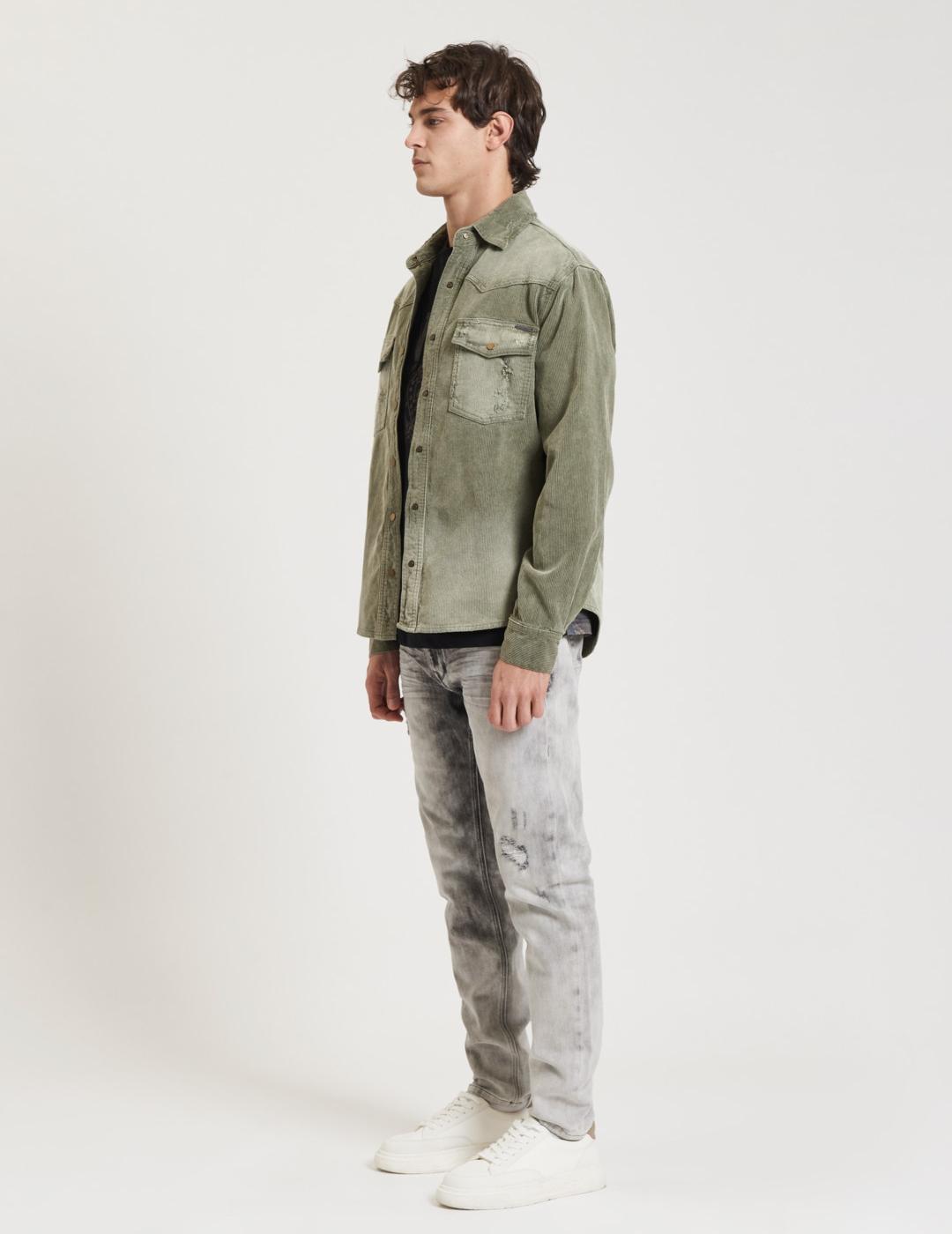 GIANNI SOBRECAMISA VERDE PANA