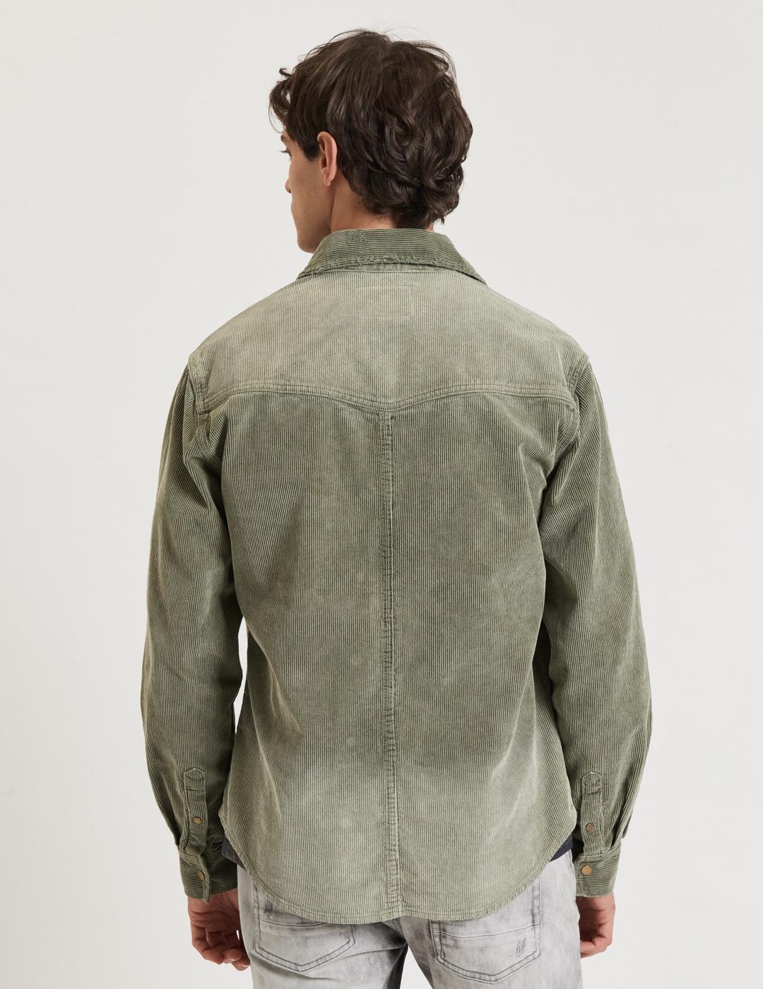 GIANNI SOBRECAMISA VERDE PANA