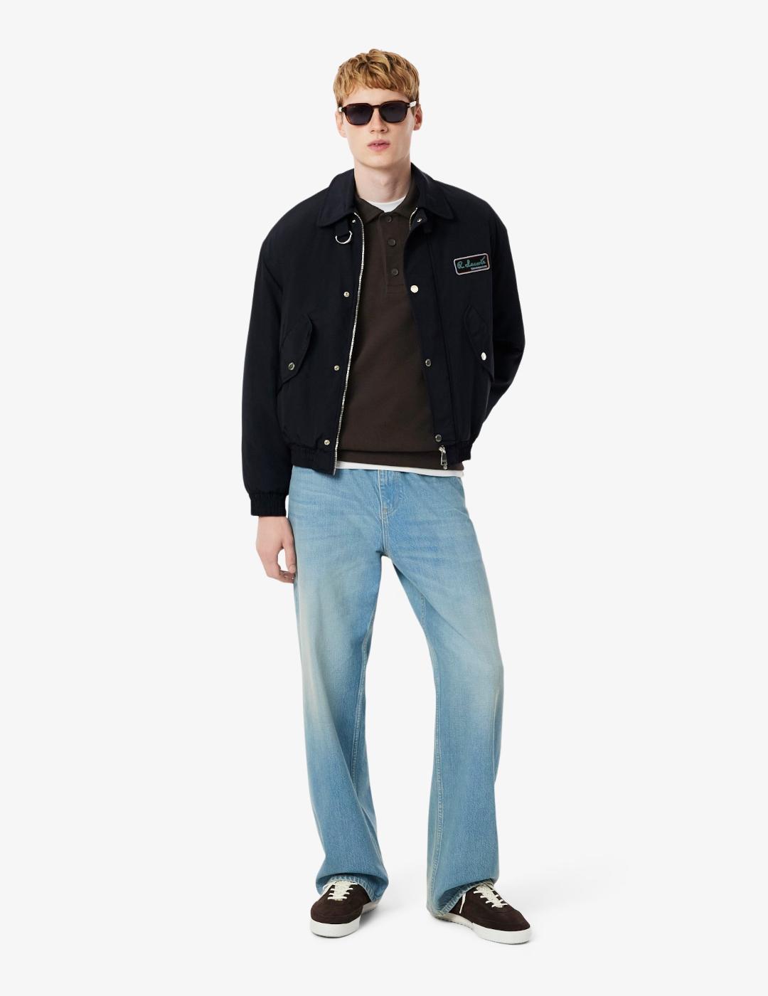 LACOSTE POLO PUNTO MARRON M/L