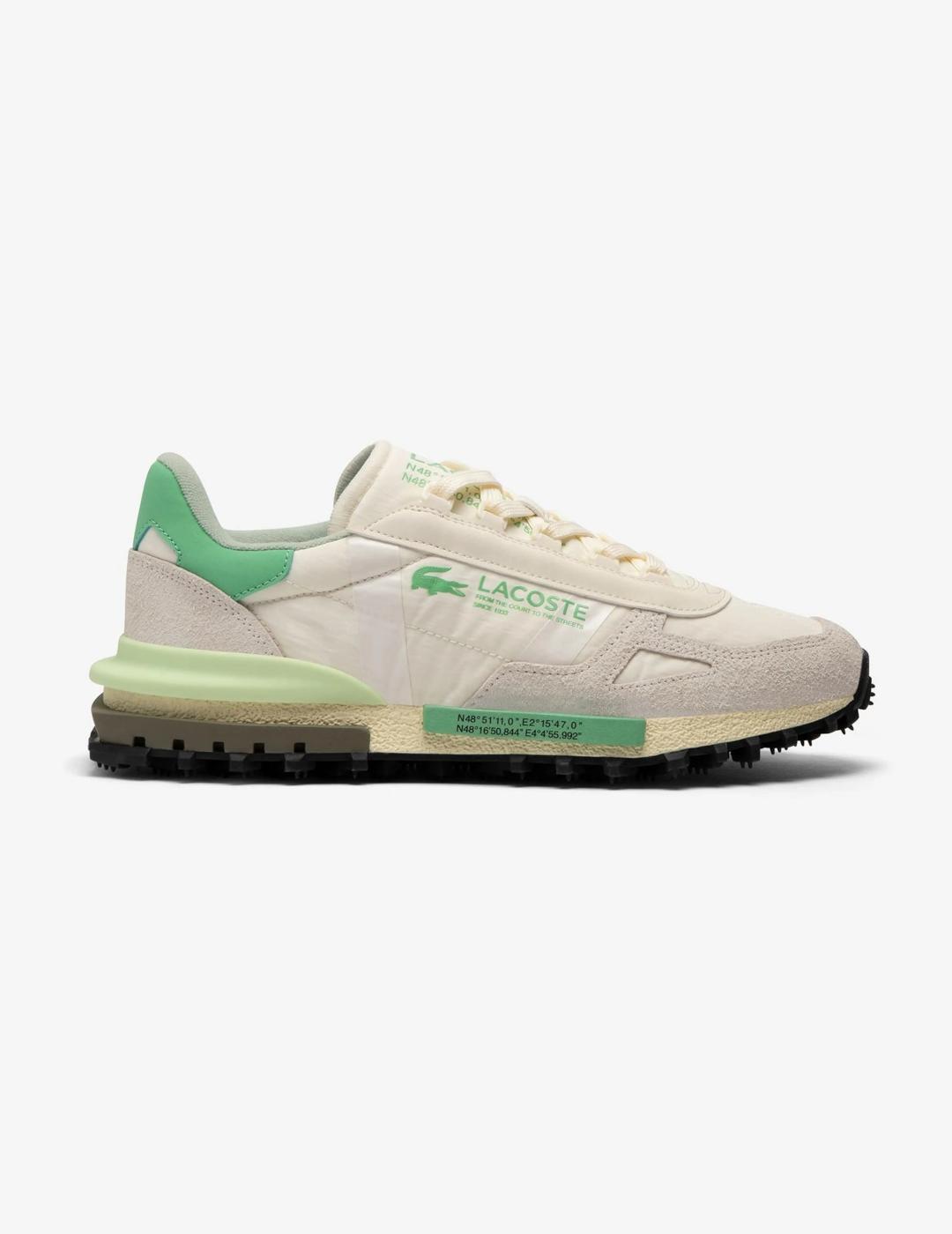 LACOSTE ZAPATILLA ELITE ACTIVE 22 WHITE GREEN