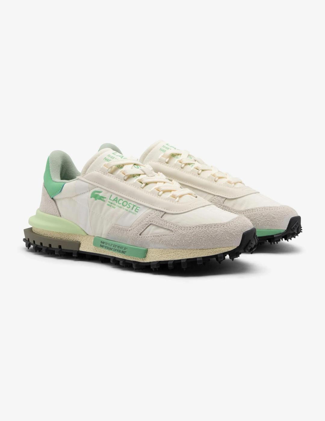 LACOSTE ZAPATILLA ELITE ACTIVE 22 WHITE GREEN