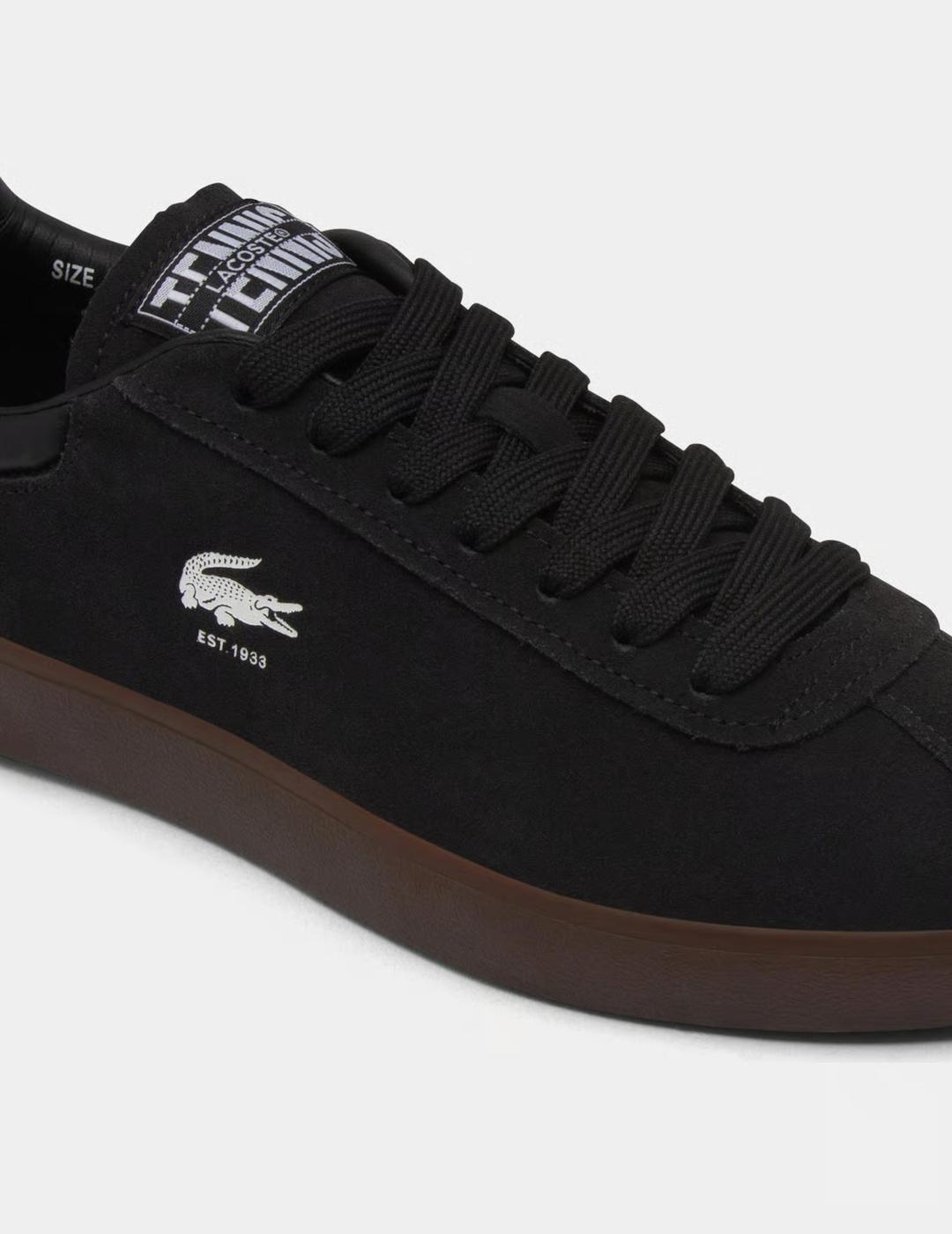 LACOSTE ZAPATILLA BASESHOT BLACK DARK GUM