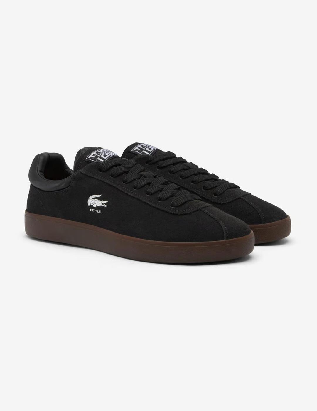LACOSTE ZAPATILLA BASESHOT BLACK DARK GUM
