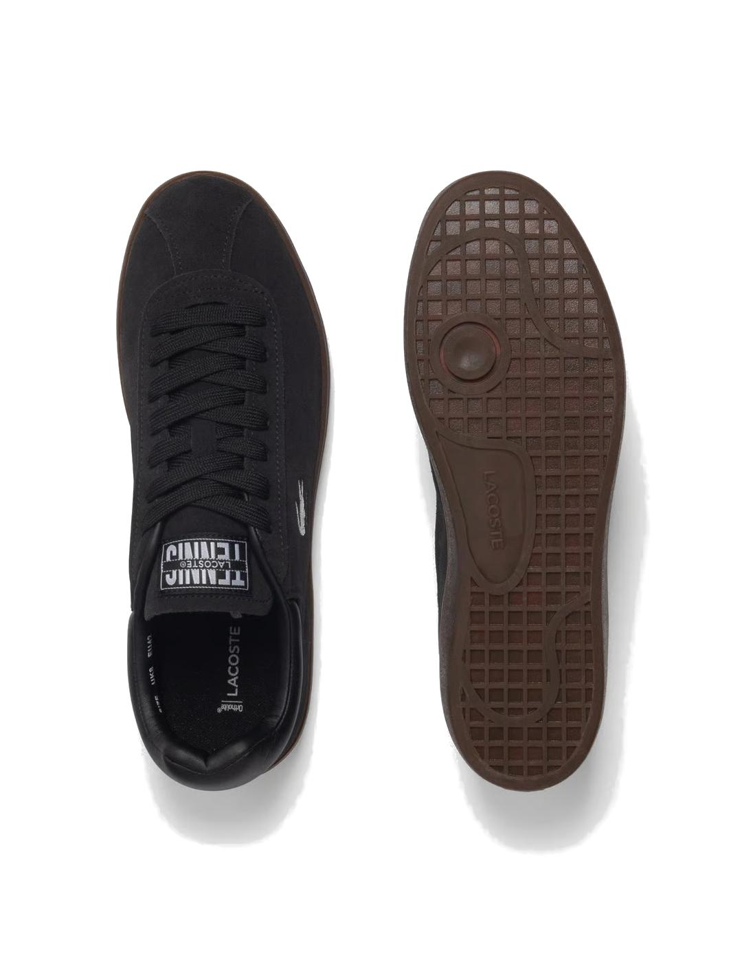 LACOSTE ZAPATILLA BASESHOT BLACK DARK GUM