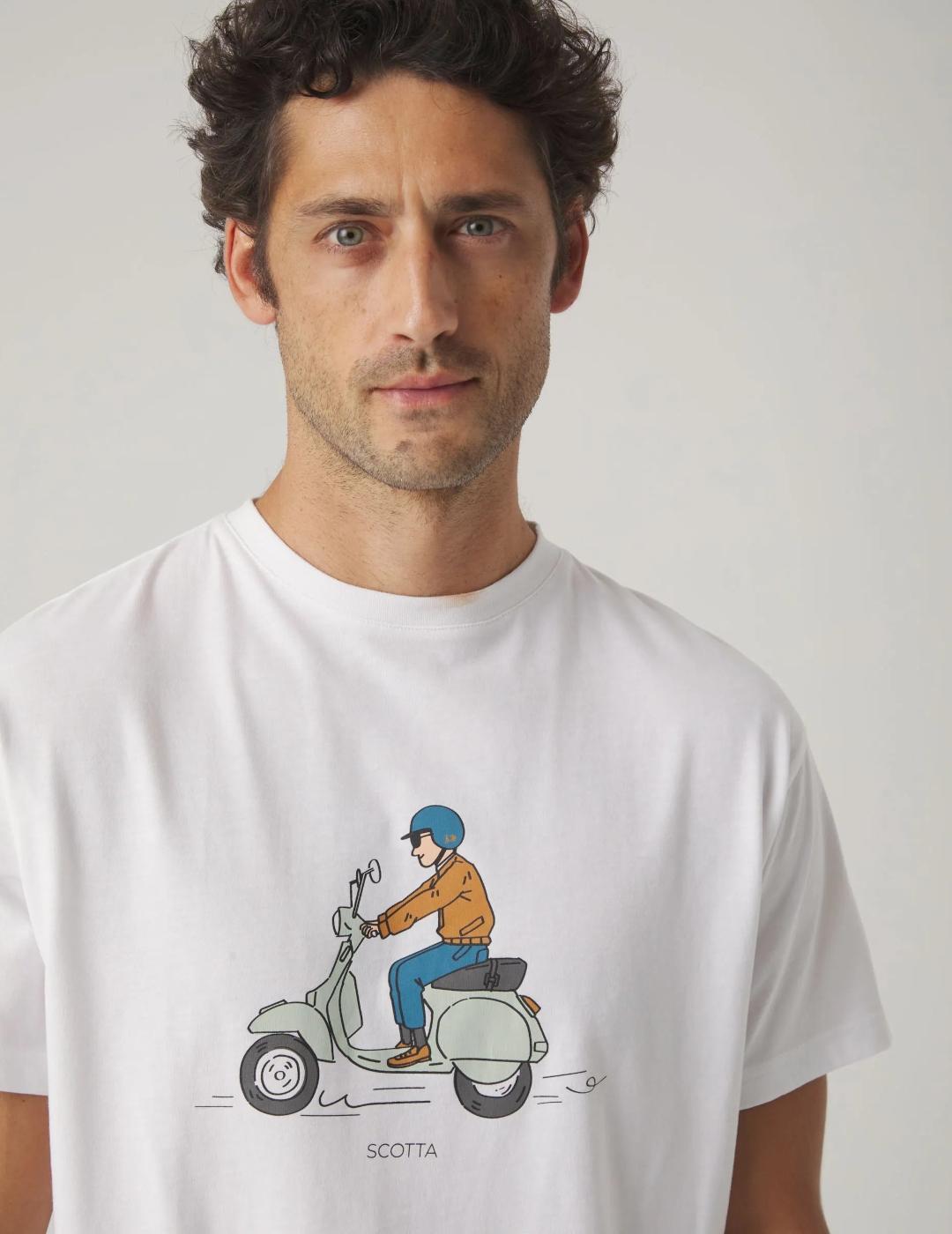 SCOTTA CAMISETA BLANCA COMIC