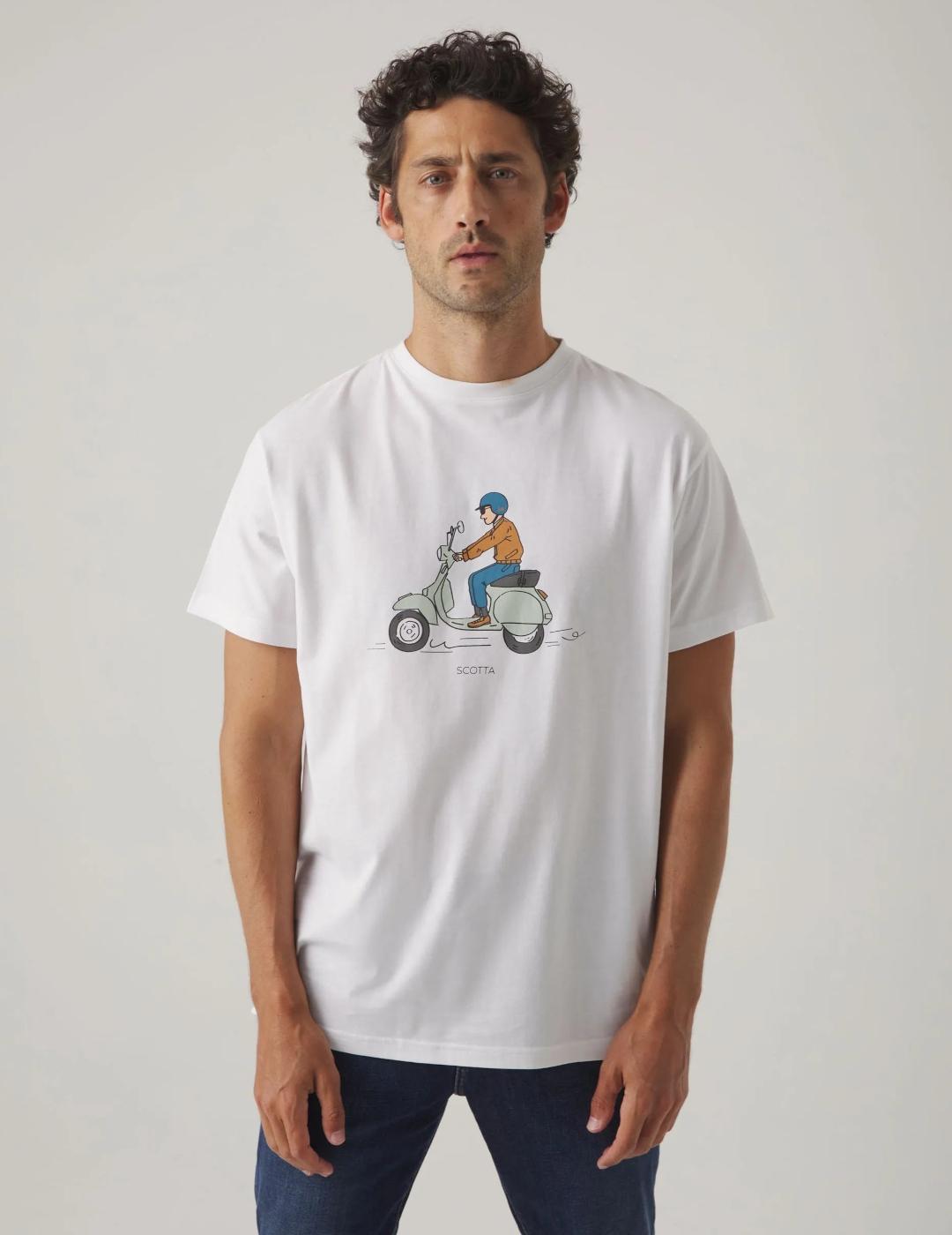 SCOTTA CAMISETA BLANCA COMIC