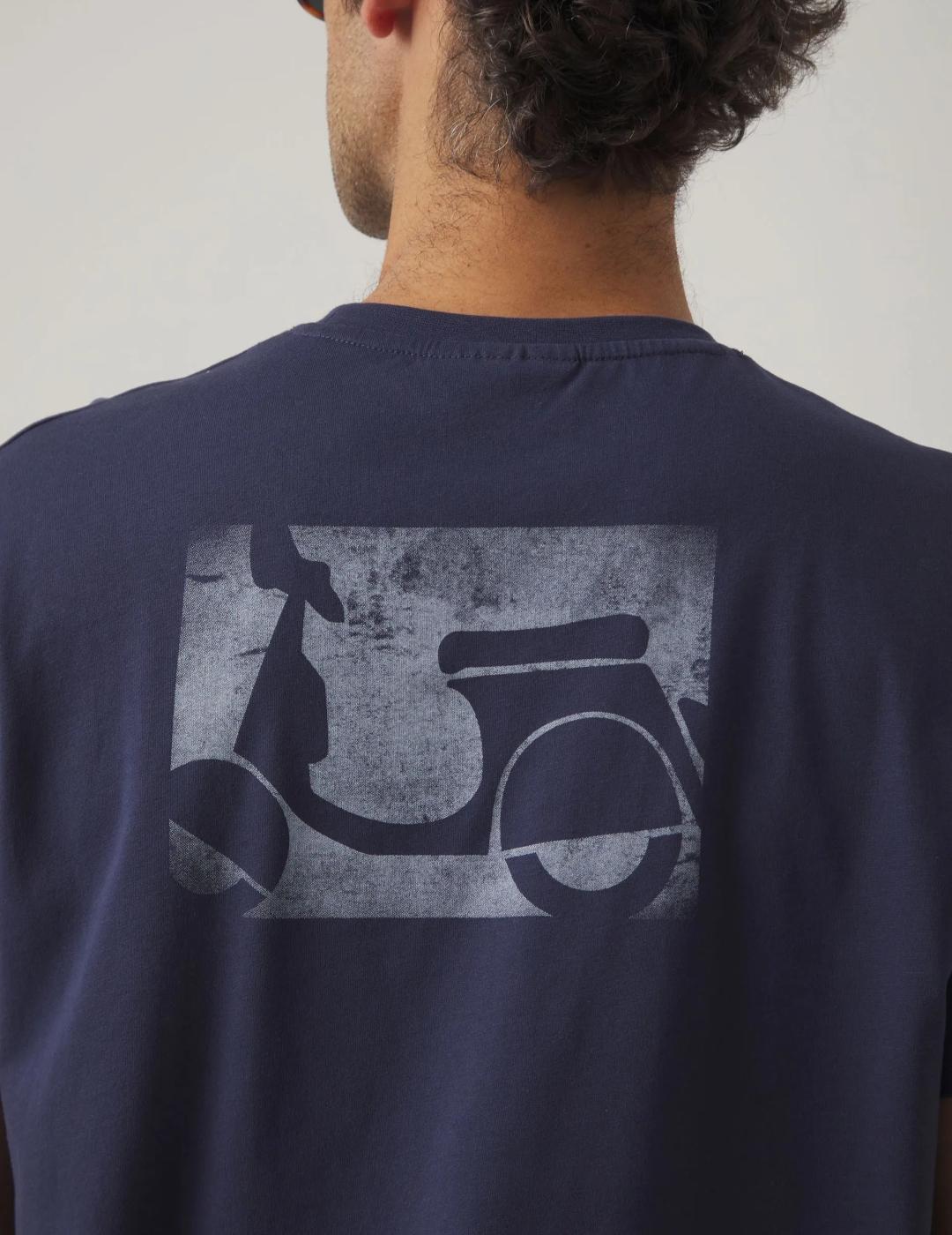 SCOTTA CAMISETA MARINO LOGO DESGASTADO