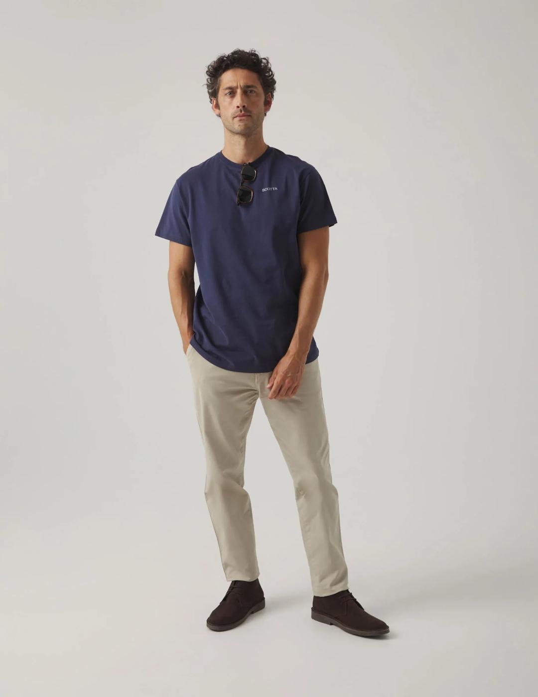 SCOTTA CAMISETA MARINO LOGO DESGASTADO