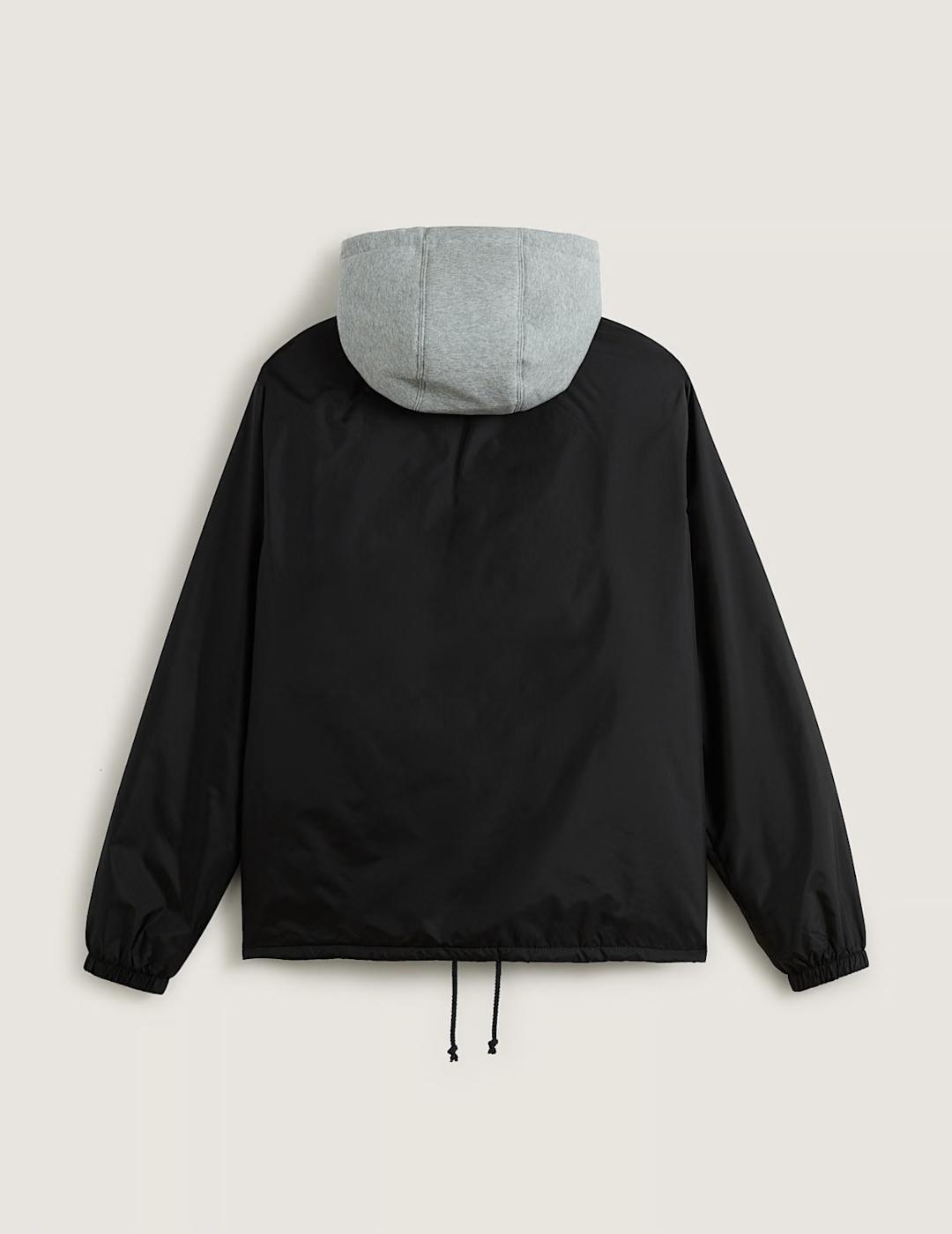 VANS CHAQUETA HOODIE NEGRA COACHES