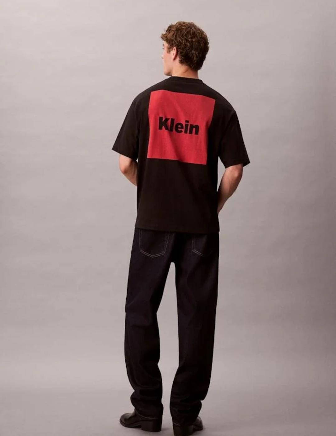CALVIN KLEIN CAMISETA NEGRO ROJO