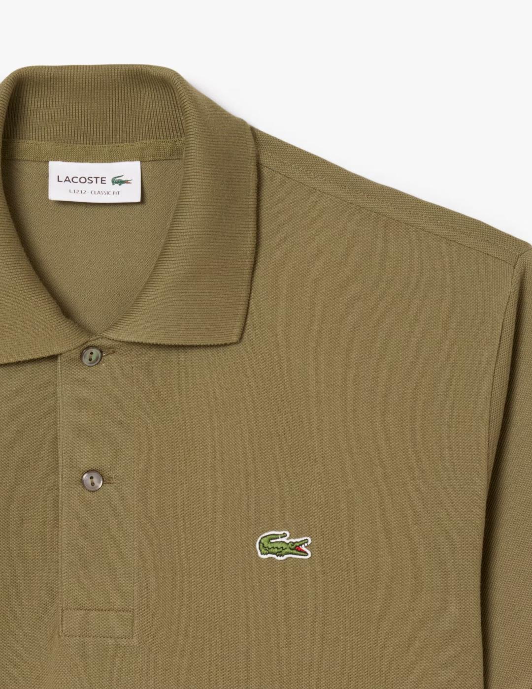 LACOSTE POLO VERDE KAKI CLASSIC FIT