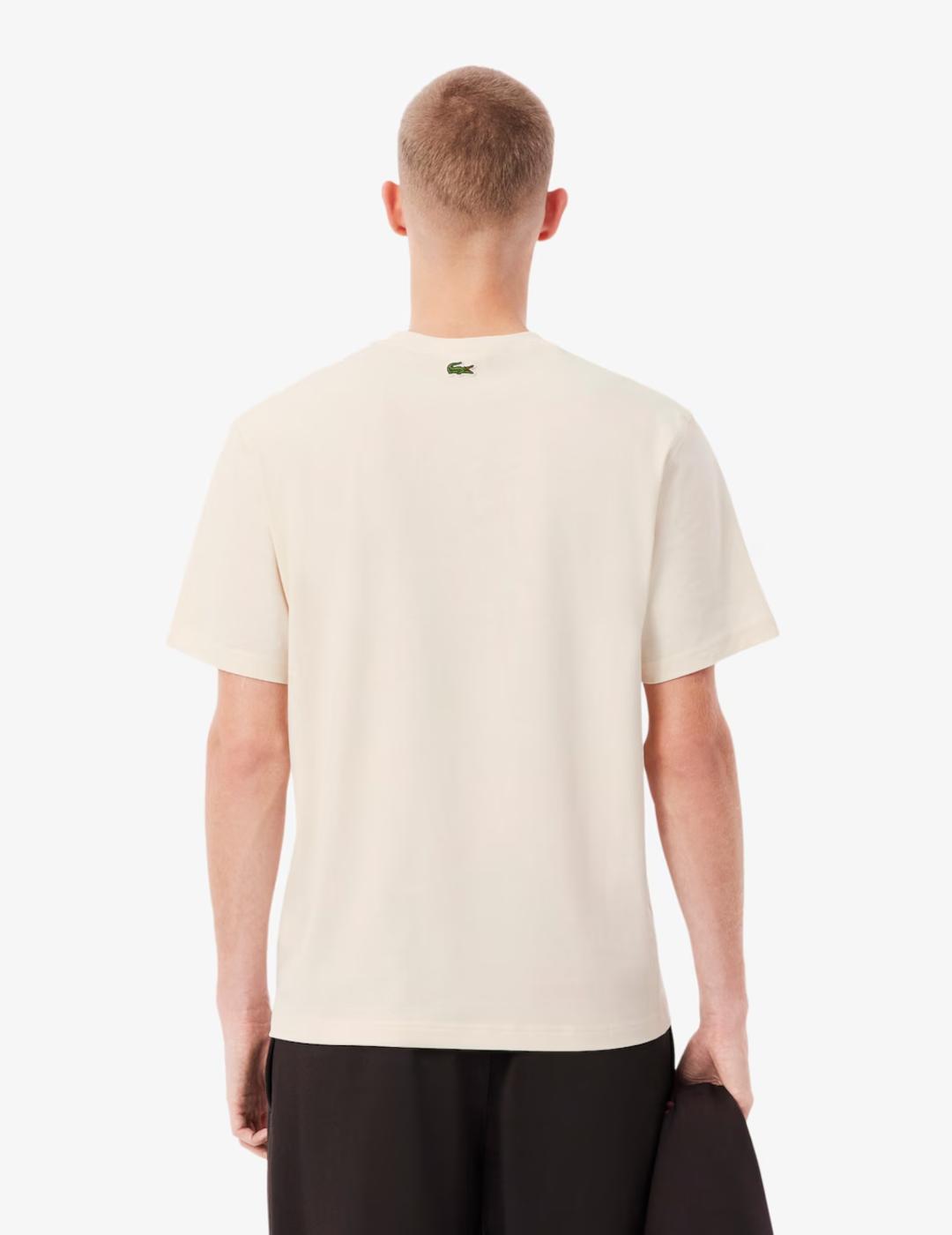 LACOSTE CAMISETA BEIGE TENNIS HERITAGE