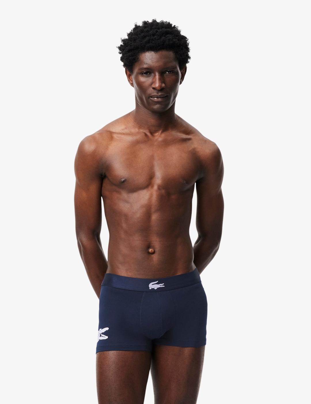LACOSTE PACK3 CALZONCILLOS AZUL COCODRILO