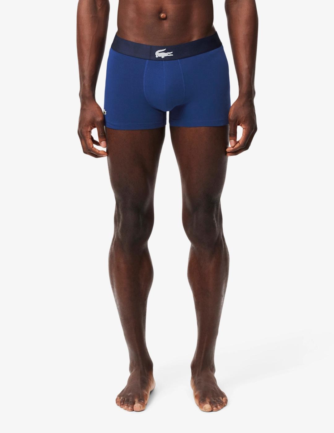 LACOSTE PACK3 CALZONCILLOS AZUL COCODRILO