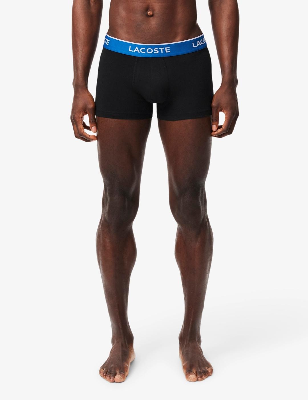 LACOSTE PACK3 CALZONCILLON NEGROS AZUL