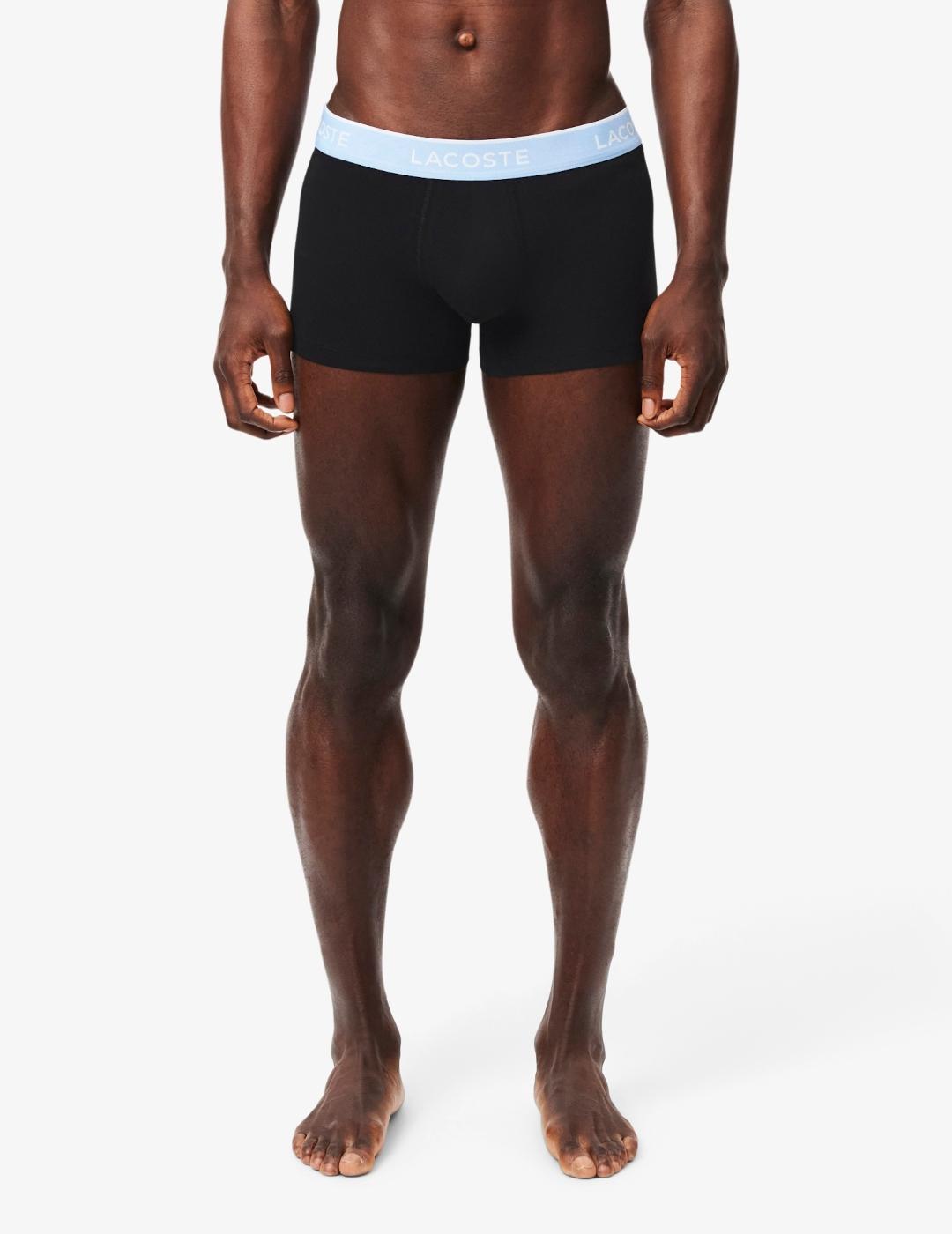 LACOSTE PACK3 CALZONCILLON NEGROS AZUL
