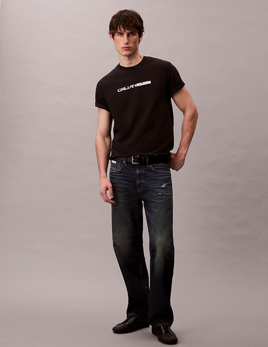 CALVIN KLEIN CAMISETA NEGRA STACK