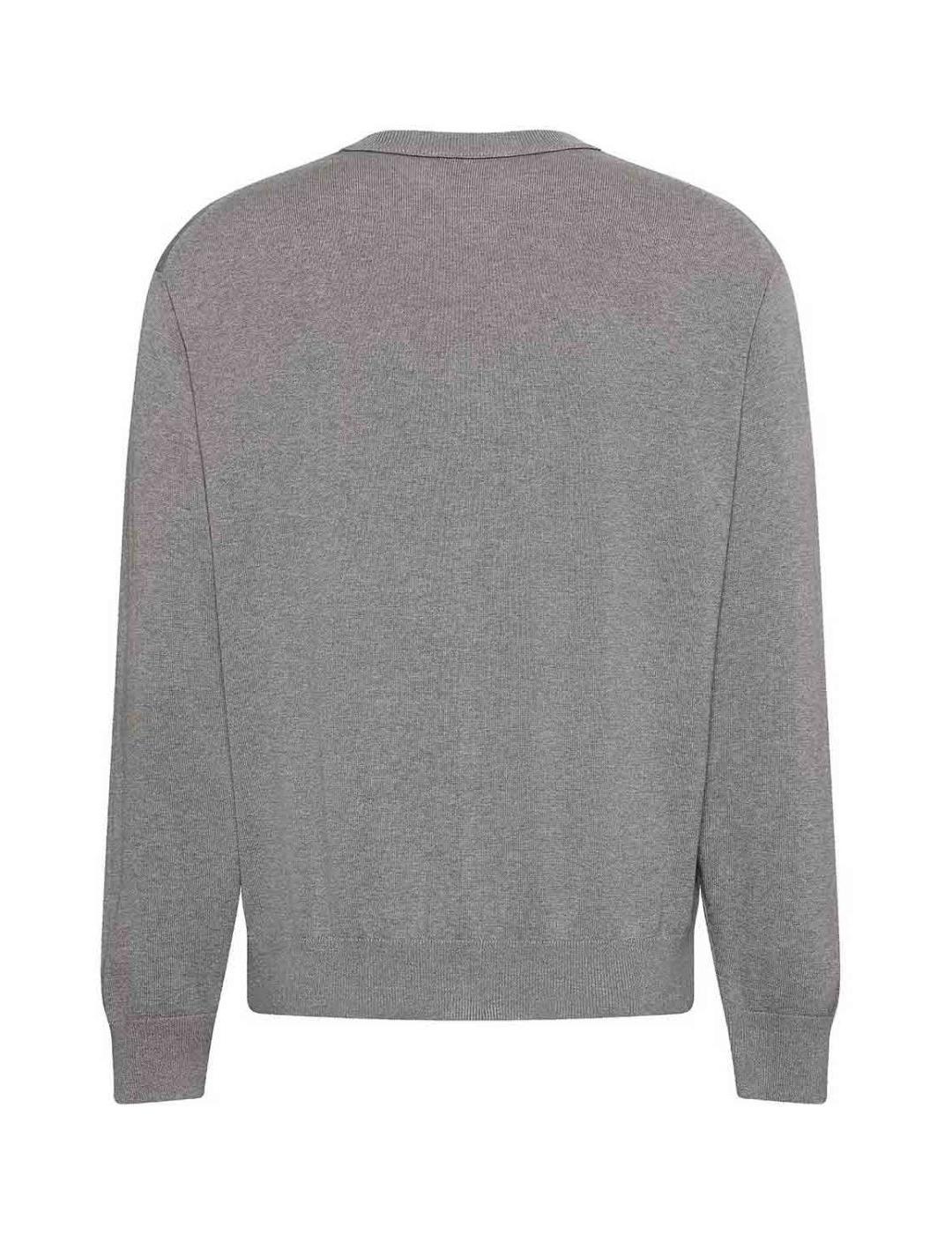 CALVIN KLEIN JERSEY GRIS RELAXED