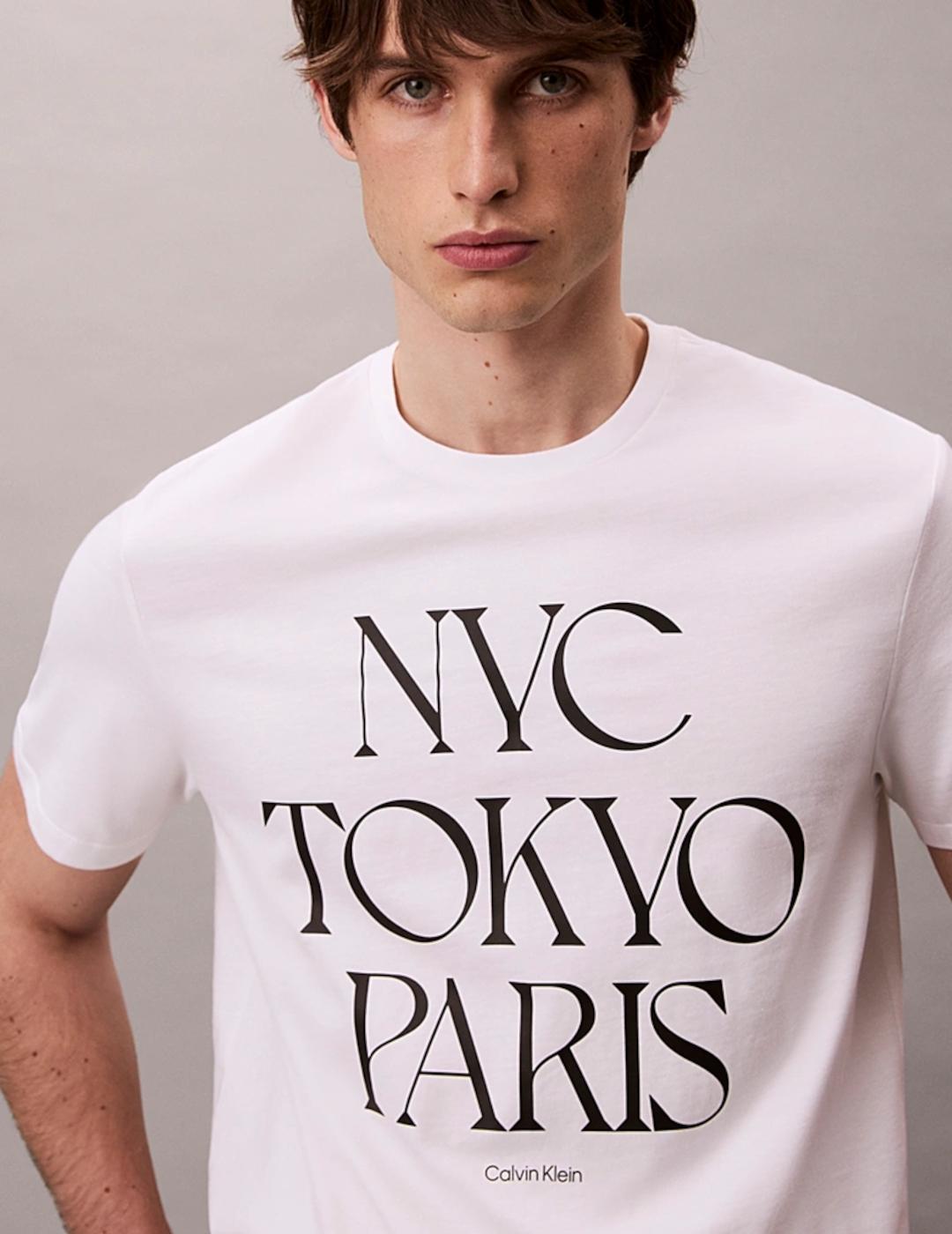 CALVIN KLEIN CAMISETA BLANCA FLAGSHIP