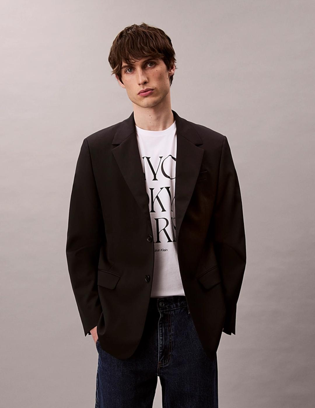 CALVIN KLEIN CAMISETA BLANCA FLAGSHIP