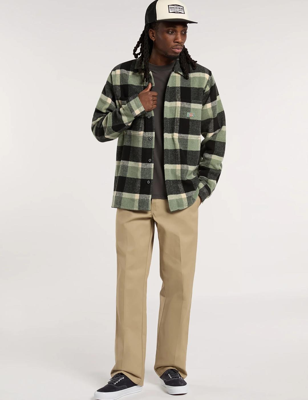 DICKIES CAMISA CUADROS VERDE COALING PLAID