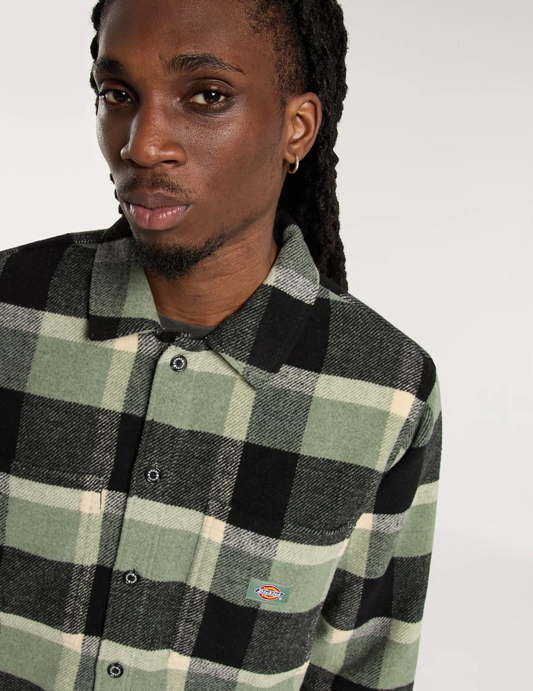 DICKIES CAMISA CUADROS VERDE COALING PLAID