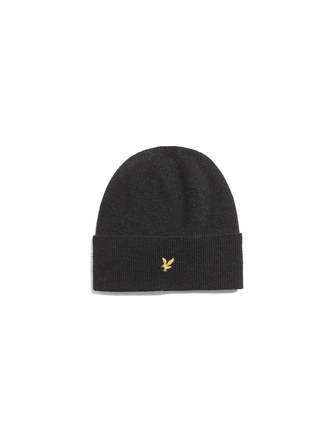 LYLE&SCOTT GORRO NEGRO LANA PUNTO