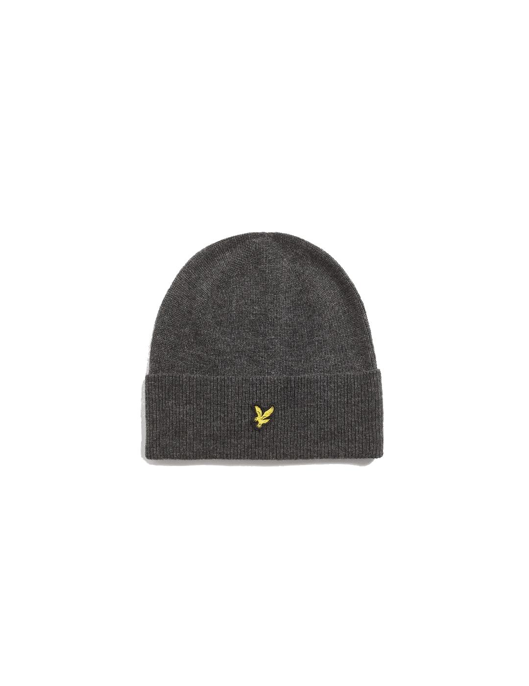 LYLE&SCOTT GORRO GRIS OSCURO LANA