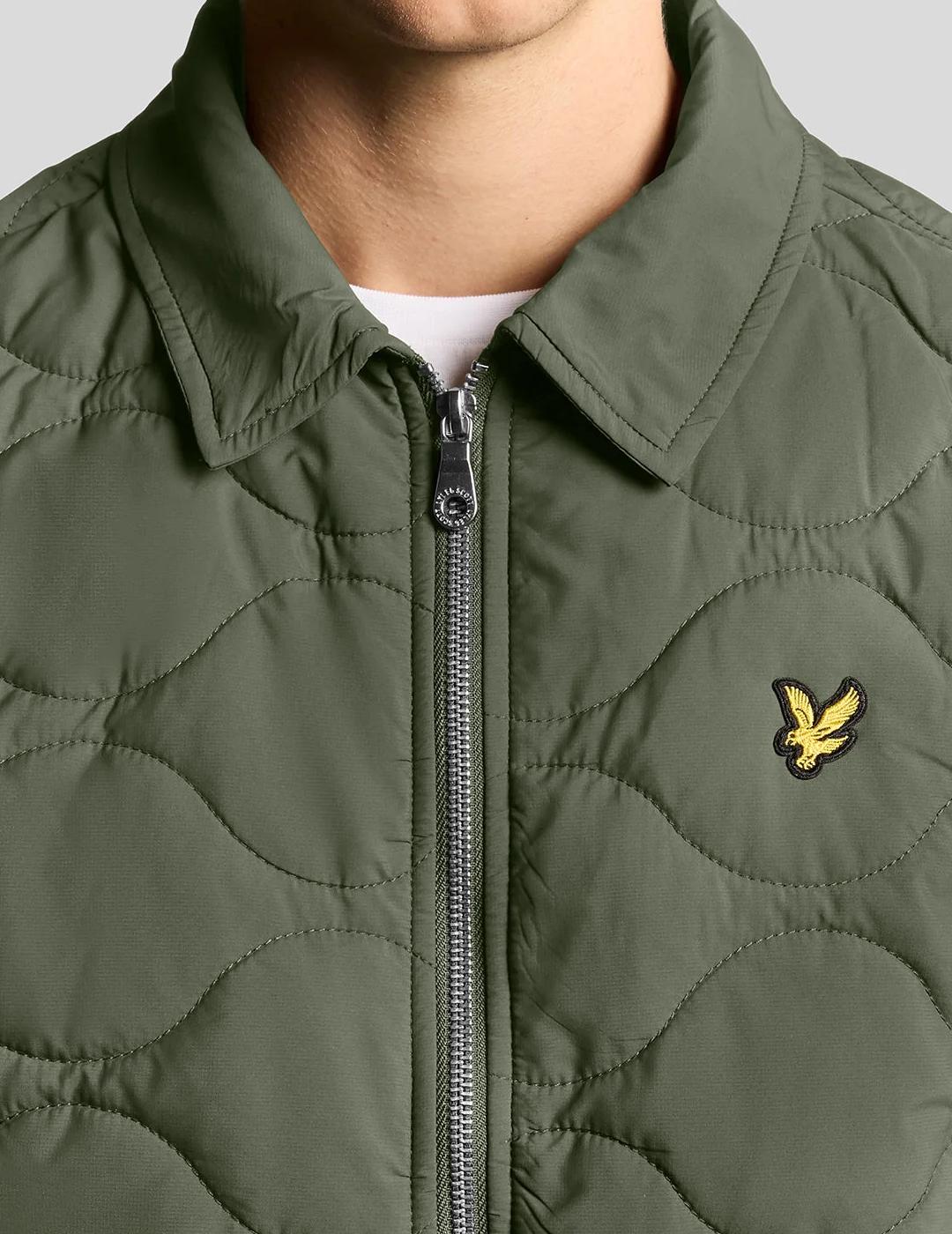 LYLE&SCOTT CHAQUETA VERDE QUILTED WATERPROF