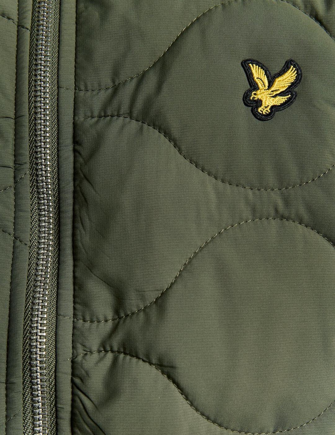 LYLE&SCOTT CHAQUETA VERDE QUILTED WATERPROF