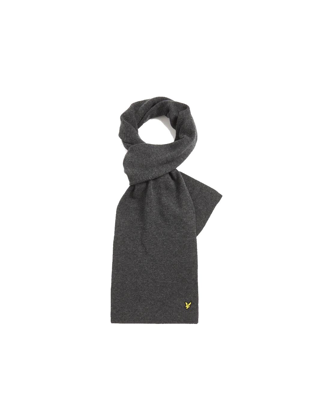LYLE&SCOTT BUFANDA GRIS OSCURO LANA