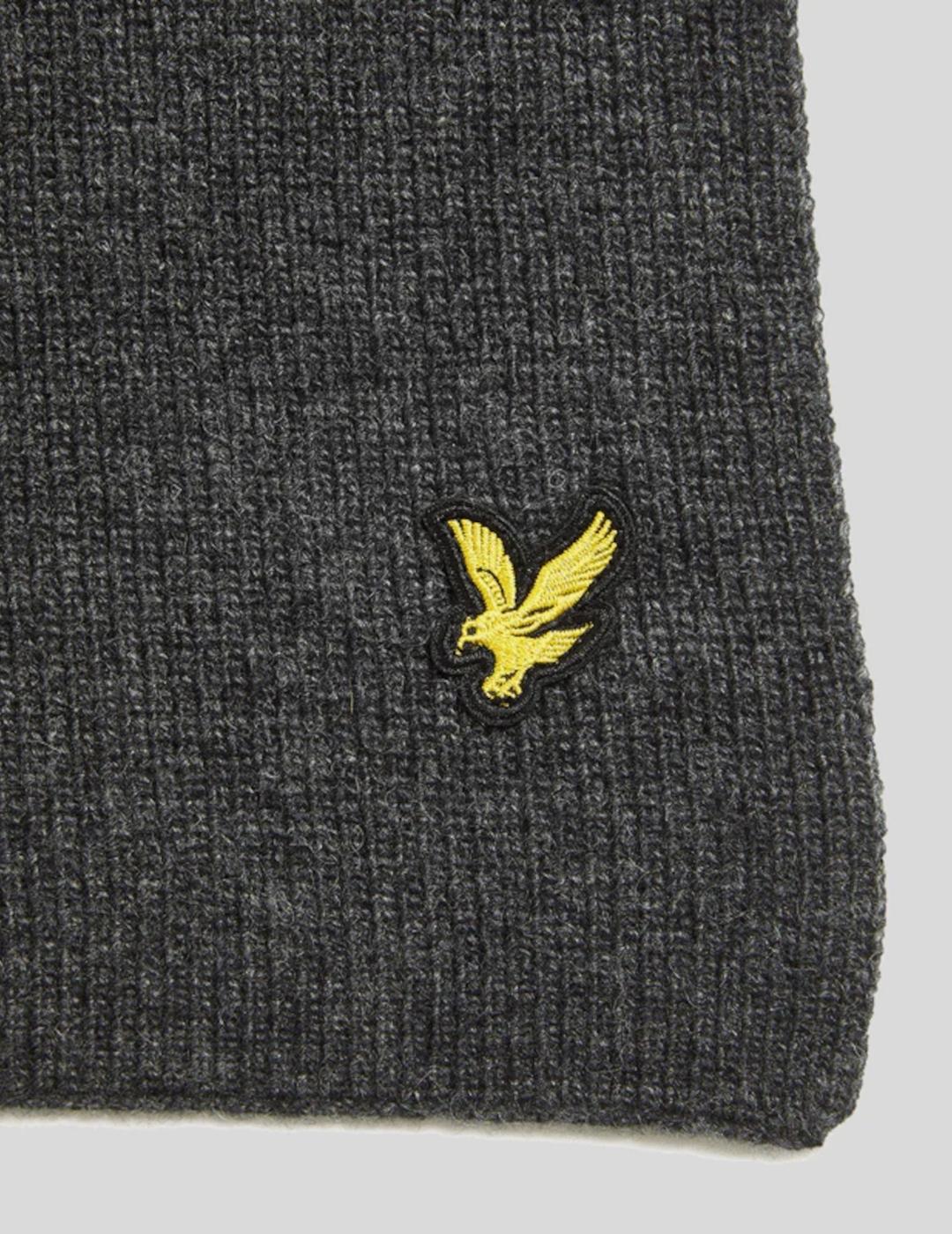 LYLE&SCOTT BUFANDA GRIS OSCURO LANA