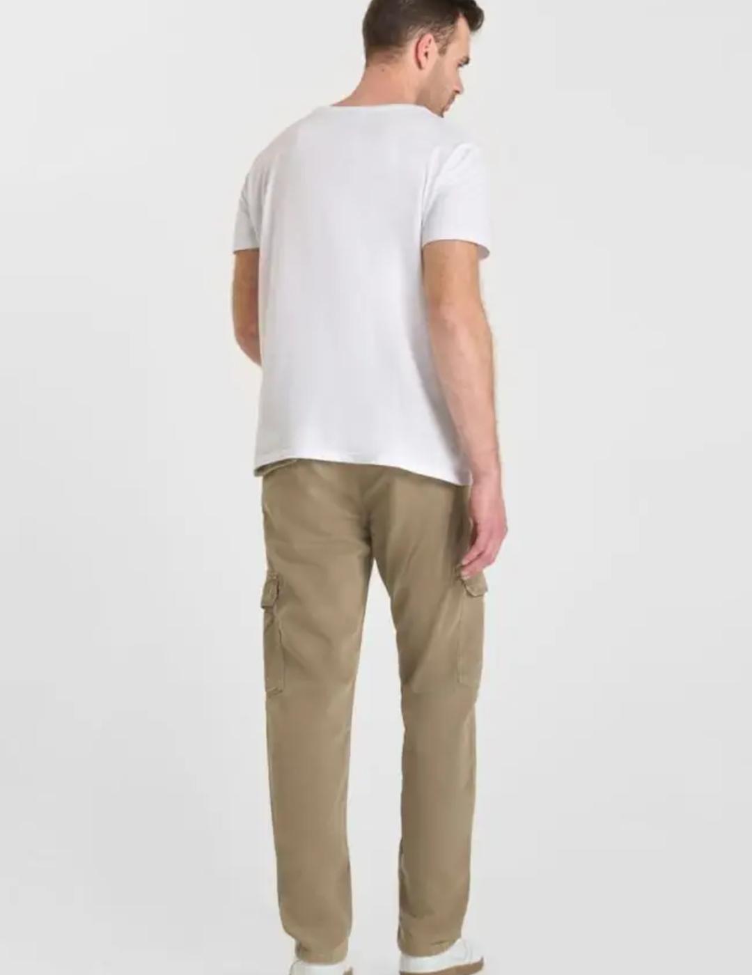 LE TEMPS PANTALON CARGO MARRON SELIAN