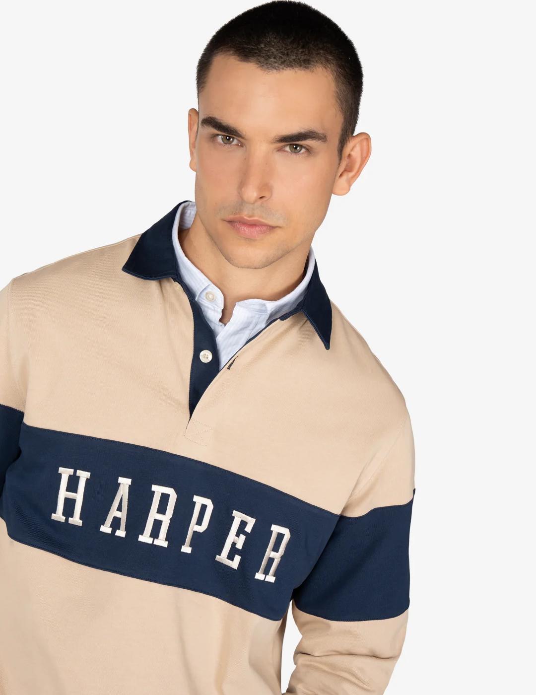 HARPER POLO TOSTADO M/L VINTAGE
