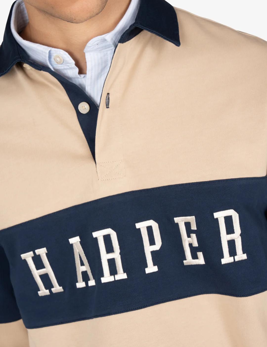 HARPER POLO TOSTADO M/L VINTAGE