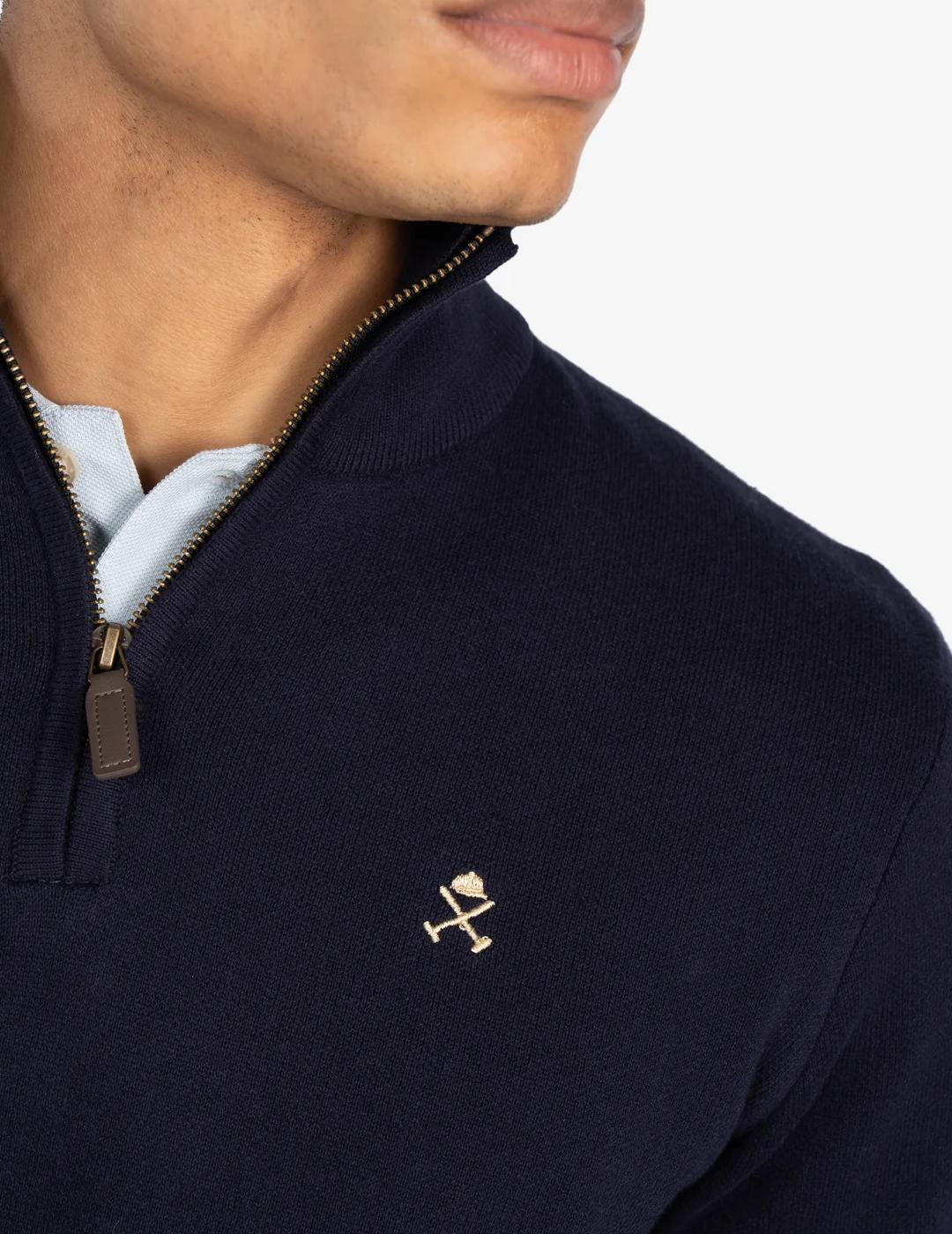 HARPER JERSEY ZIP MARINO