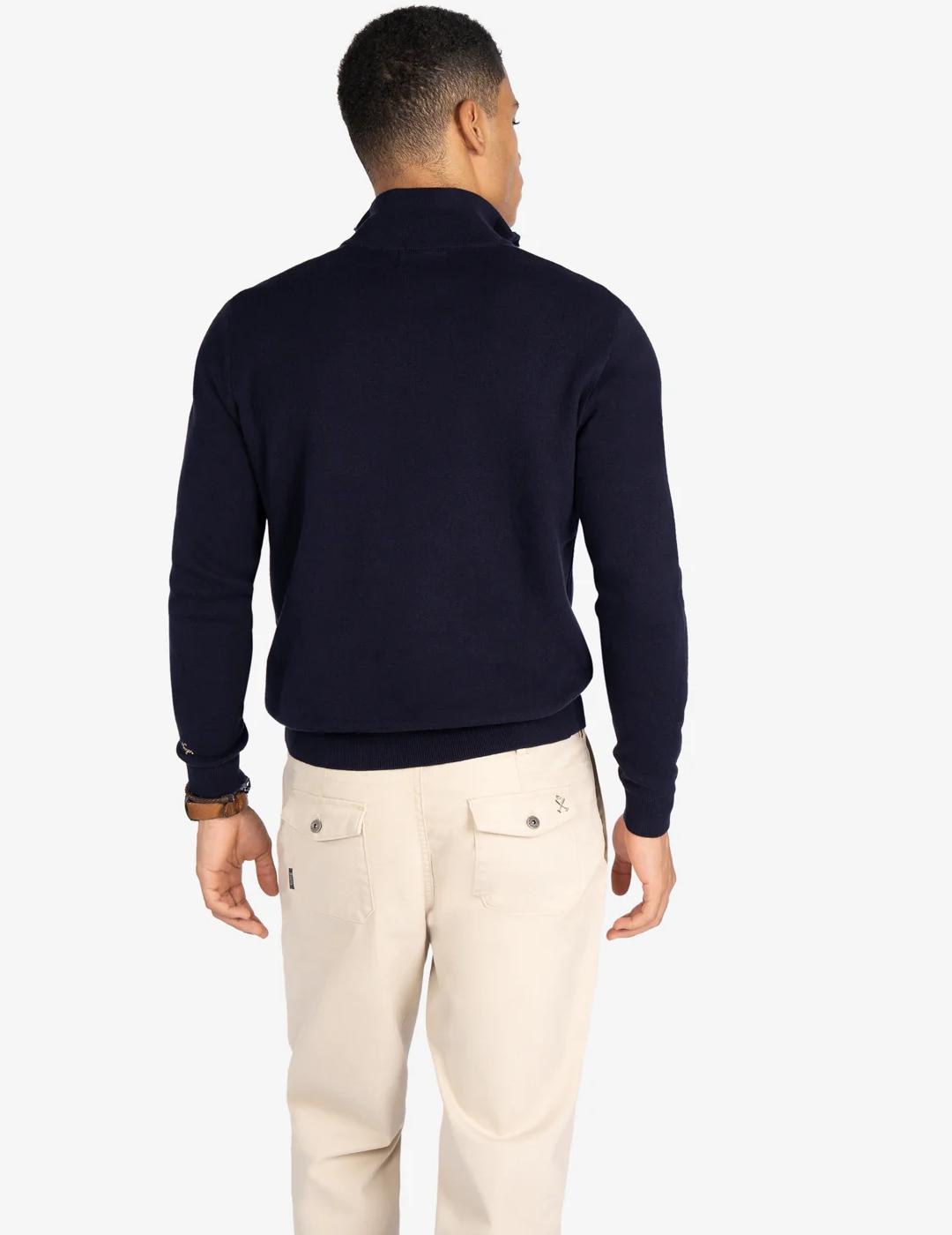 HARPER JERSEY ZIP MARINO