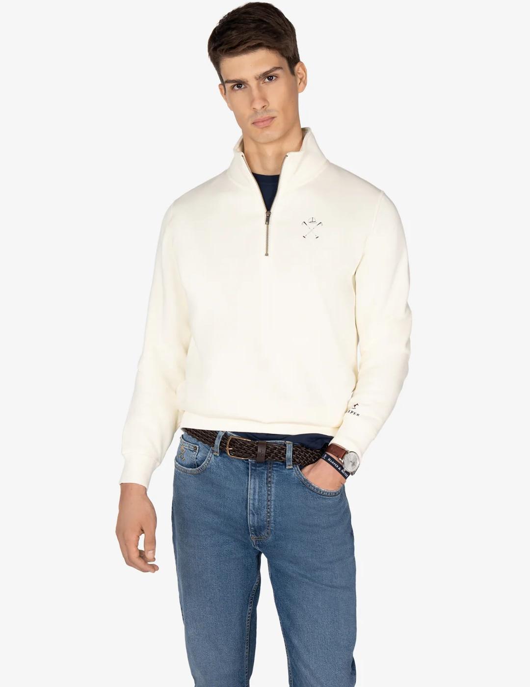 HARPER SUDADERA ZIP RAW GOLDEN STATE