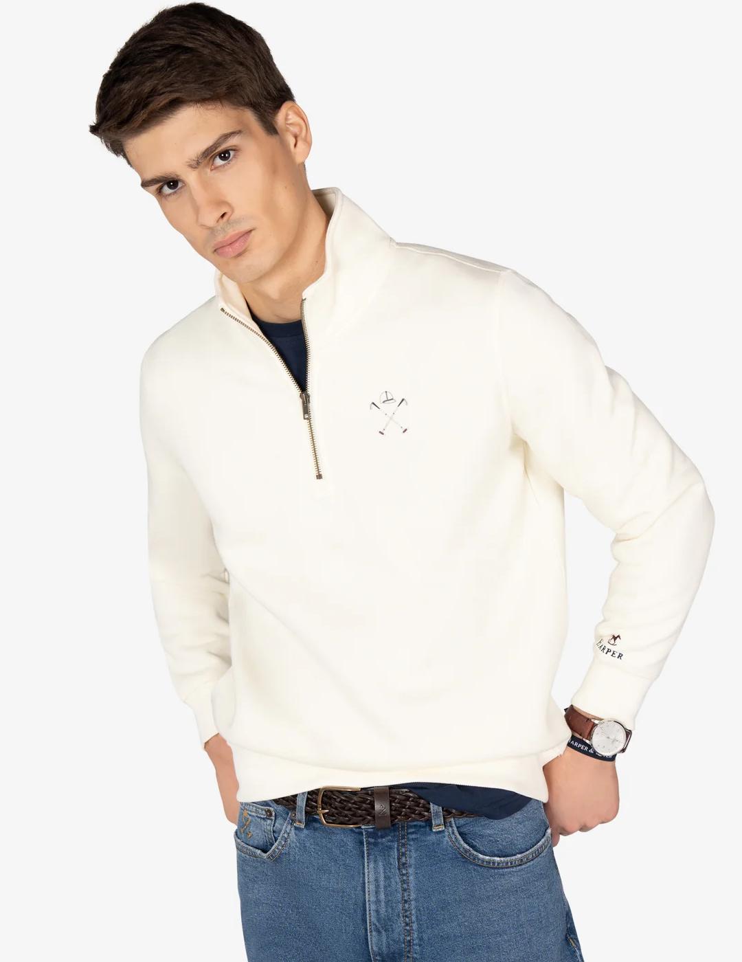 HARPER SUDADERA ZIP RAW GOLDEN STATE