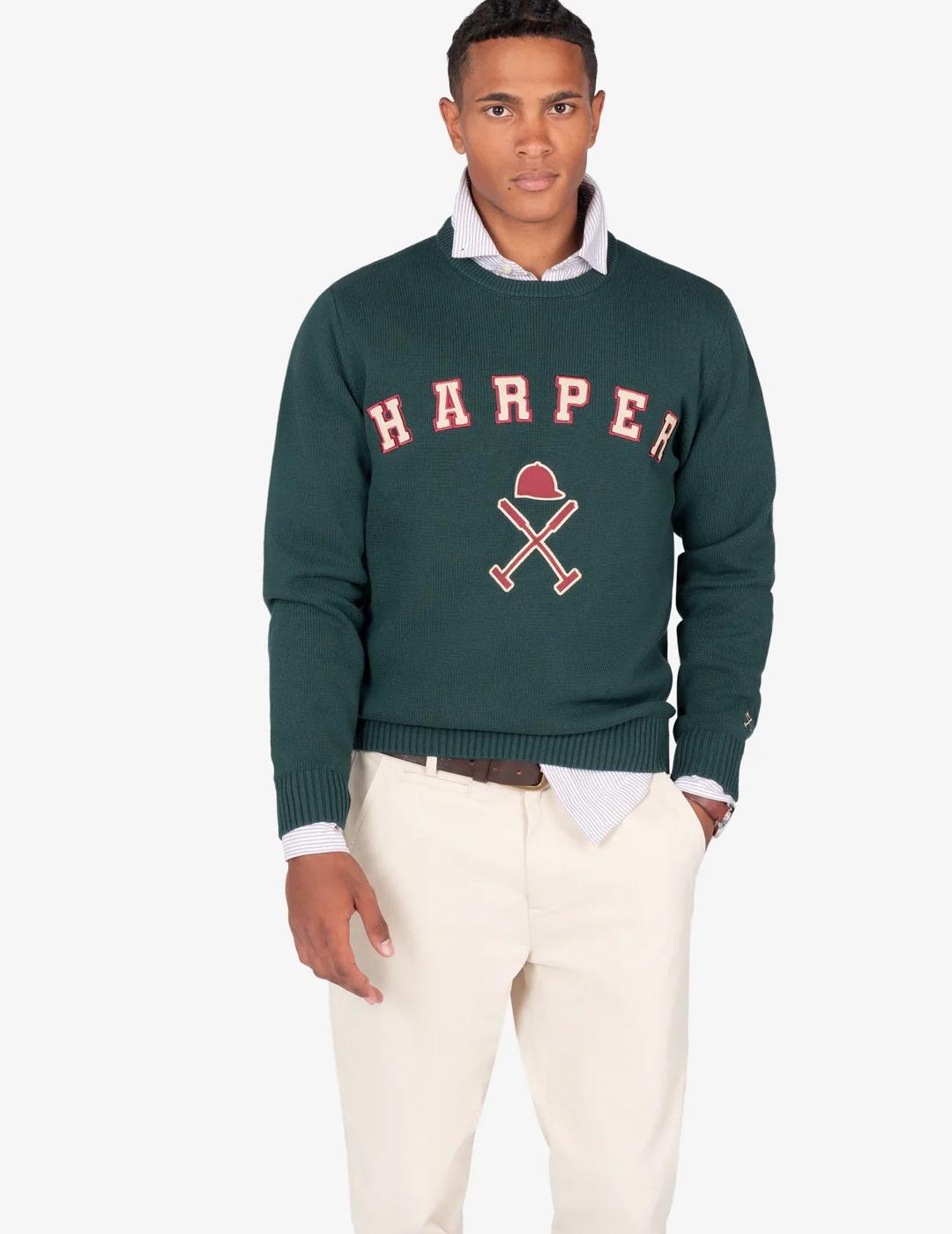 HARPER JERSEY RETRO VERDE