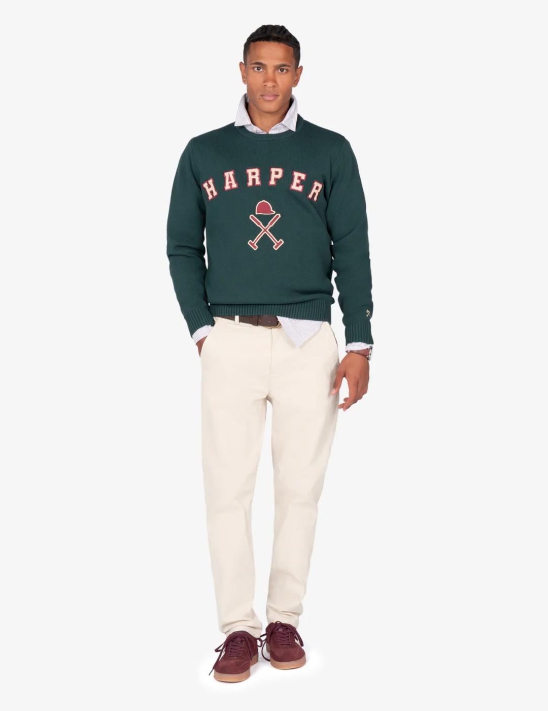 HARPER JERSEY RETRO VERDE