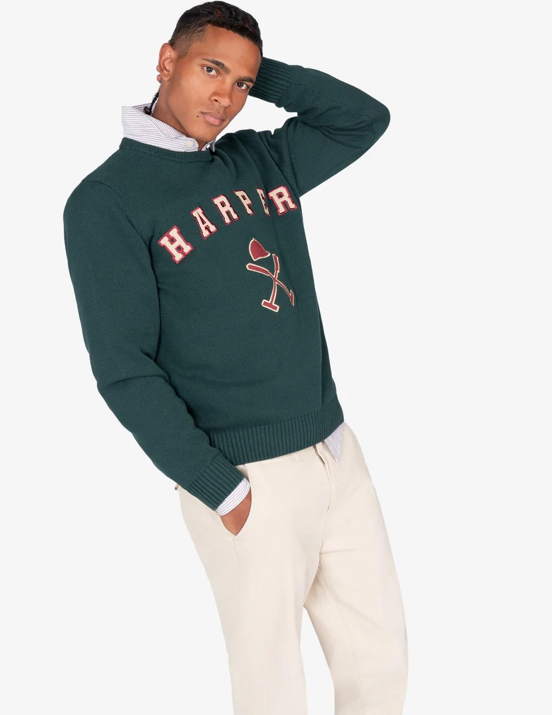 HARPER JERSEY RETRO VERDE