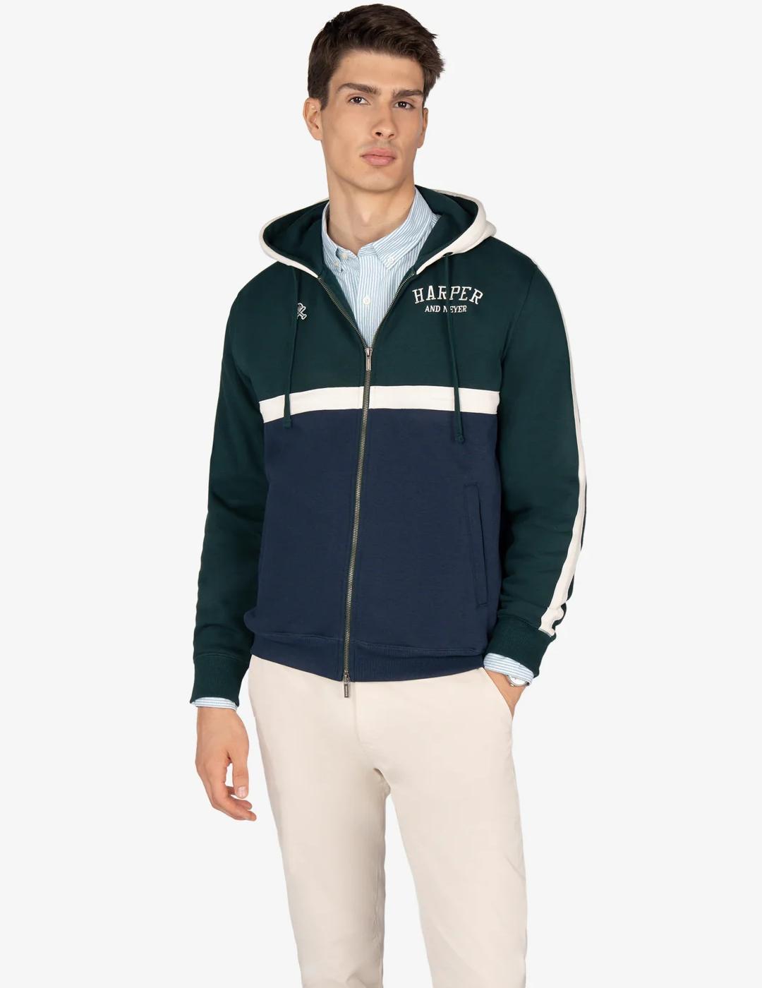 HARPER HOODIE CREMALLERA BETA VERDE