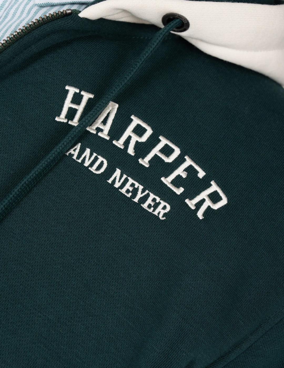 HARPER HOODIE CREMALLERA BETA VERDE