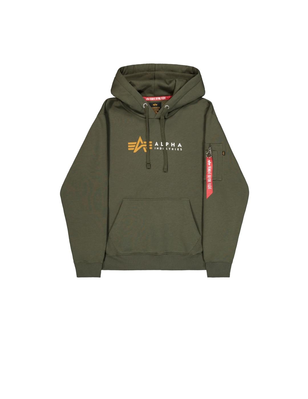 ALPHA HOODIE DARK OLIVE