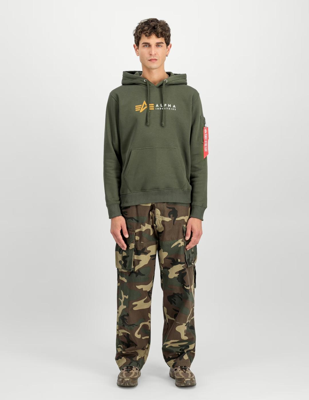 ALPHA HOODIE DARK OLIVE