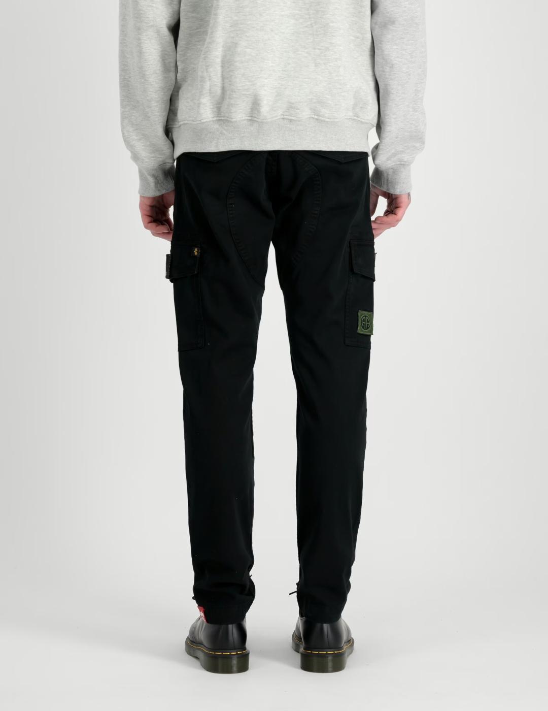ALPHA PANT PETROL PATCH BLACK