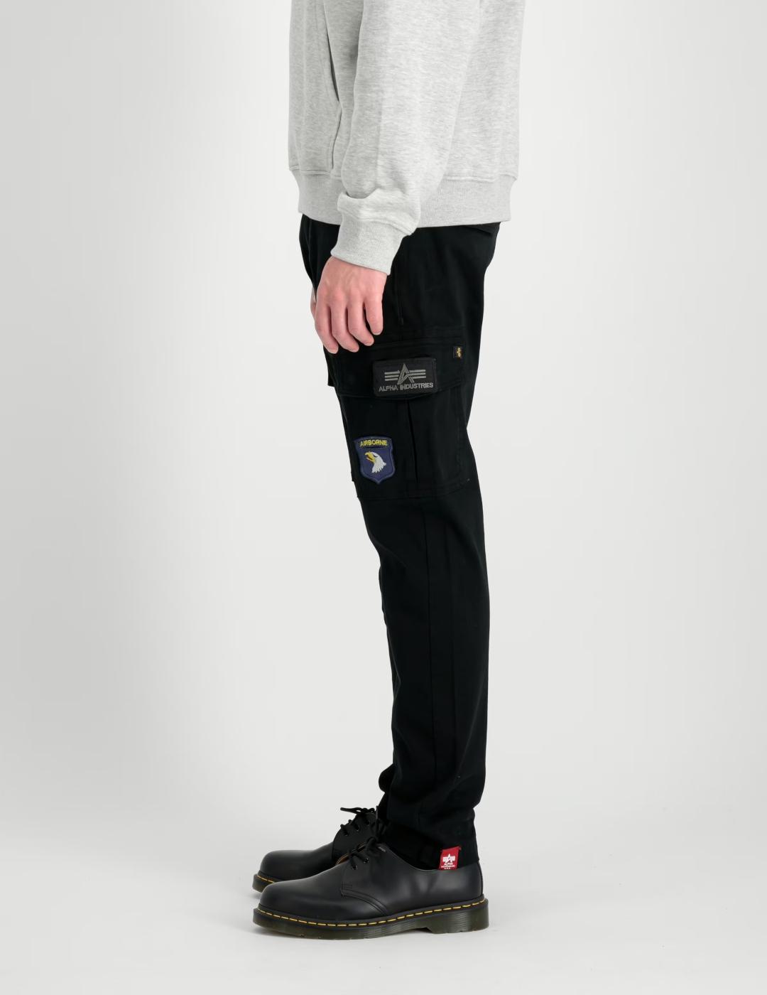 ALPHA PANT PETROL PATCH BLACK